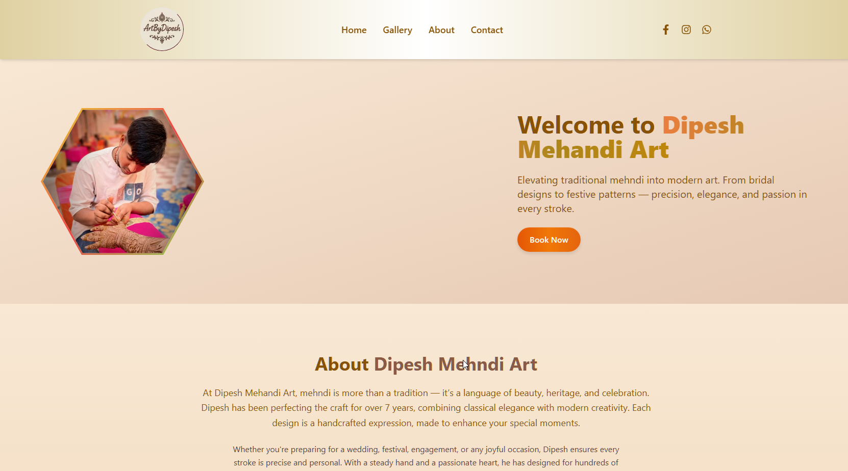 Dipesh Mehndi Art